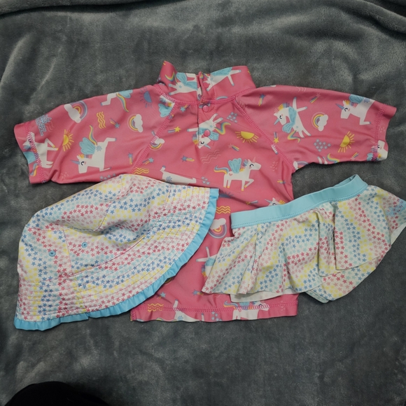 Pink Kids Swim Rashguard Set - Picture 5 of 5